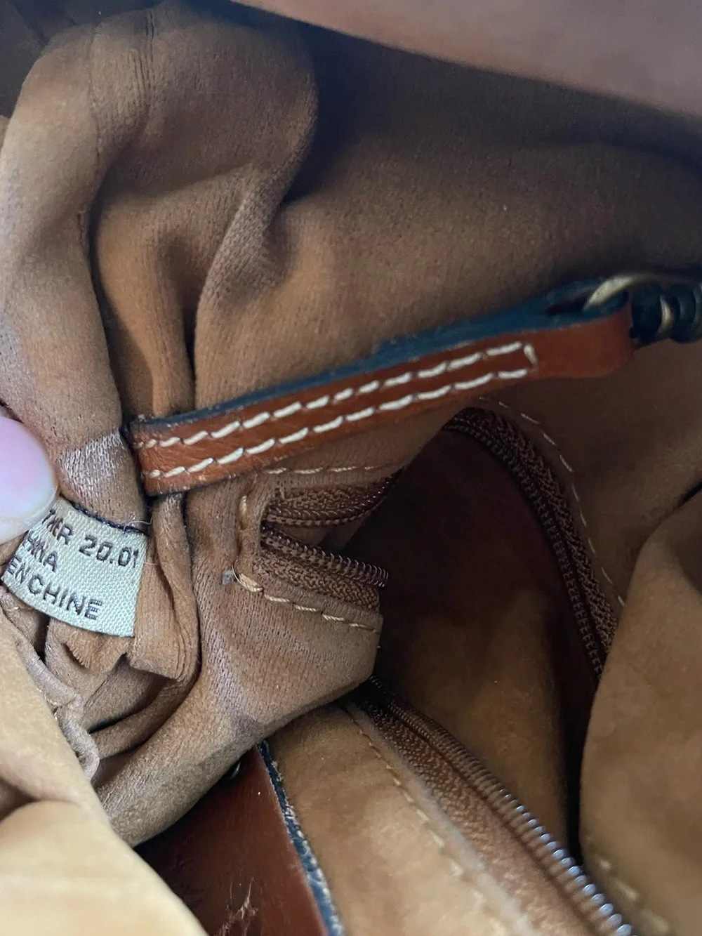 Patricia Nash Luzille Backpack Leather Tan Color Fair Condition